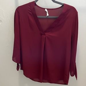 Lush Burgundy Blouse